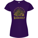 Bushcraft Funny Outdoor Persuits Camping Scouts Womens Petite Cut T-Shirt Purple