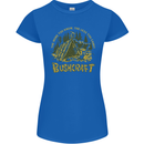 Bushcraft Funny Outdoor Persuits Camping Scouts Womens Petite Cut T-Shirt Royal Blue