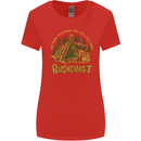 Bushcraft Funny Outdoor Persuits Camping Scouts Womens Wider Cut T-Shirt Red