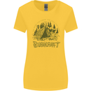 Bushcraft Funny Outdoor Persuits Camping Scouts Womens Wider Cut T-Shirt Yellow