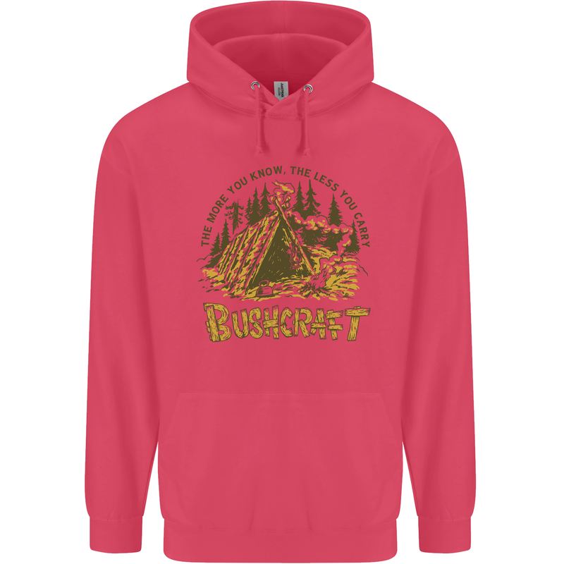 Bushcraft Funny Outdoor Pursuits Scouts Camping Childrens Kids Hoodie Heliconia