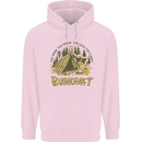 Bushcraft Funny Outdoor Pursuits Scouts Camping Childrens Kids Hoodie Light Pink