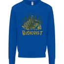 Bushcraft Funny Outdoor Pursuits Scouts Camping Kids Sweatshirt Jumper Royal Blue
