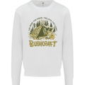 Bushcraft Funny Outdoor Pursuits Scouts Camping Kids Sweatshirt Jumper White