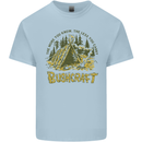 Bushcraft Funny Outdoor Pursuits Scouts Camping Kids T-Shirt Childrens Light Blue