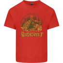 Bushcraft Funny Outdoor Pursuits Scouts Camping Kids T-Shirt Childrens Red