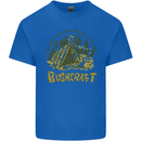 Bushcraft Funny Outdoor Pursuits Scouts Camping Kids T-Shirt Childrens Royal Blue