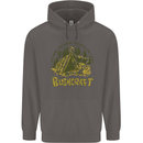 Bushcraft Funny Outdoor Pursuits Scouts Camping Mens 80% Cotton Hoodie Charcoal