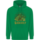 Bushcraft Funny Outdoor Pursuits Scouts Camping Mens 80% Cotton Hoodie Irish Green