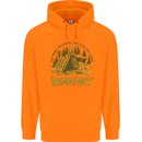Bushcraft Funny Outdoor Pursuits Scouts Camping Mens 80% Cotton Hoodie Orange