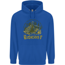 Bushcraft Funny Outdoor Pursuits Scouts Camping Mens 80% Cotton Hoodie Royal Blue