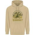 Bushcraft Funny Outdoor Pursuits Scouts Camping Mens 80% Cotton Hoodie Sand