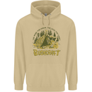 Bushcraft Funny Outdoor Pursuits Scouts Camping Mens 80% Cotton Hoodie Sand