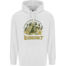 Bushcraft Funny Outdoor Pursuits Scouts Camping Mens 80% Cotton Hoodie White