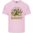 Bushcraft Funny Outdoor Pursuits Scouts Camping Mens Cotton T-Shirt Tee Top Light Pink