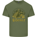 Bushcraft Funny Outdoor Pursuits Scouts Camping Mens Cotton T-Shirt Tee Top Military Green