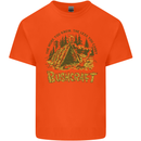 Bushcraft Funny Outdoor Pursuits Scouts Camping Mens Cotton T-Shirt Tee Top Orange