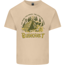 Bushcraft Funny Outdoor Pursuits Scouts Camping Mens Cotton T-Shirt Tee Top Sand