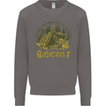 Bushcraft Funny Outdoor Pursuits Scouts Camping Mens Sweatshirt Jumper Charcoal