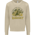 Bushcraft Funny Outdoor Pursuits Scouts Camping Mens Sweatshirt Jumper Sand