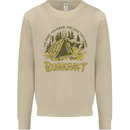 Bushcraft Funny Outdoor Pursuits Scouts Camping Mens Sweatshirt Jumper Sand