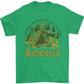 Bushcraft Funny Outdoor Pursuits Scouts Camping Mens T-Shirt 100% Cotton Irish Green