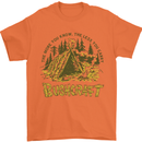Bushcraft Funny Outdoor Pursuits Scouts Camping Mens T-Shirt 100% Cotton Orange