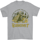 Bushcraft Funny Outdoor Pursuits Scouts Camping Mens T-Shirt 100% Cotton Sports Grey