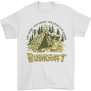 Bushcraft Funny Outdoor Pursuits Scouts Camping Mens T-Shirt 100% Cotton White