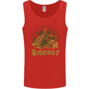 Bushcraft Funny Outdoor Pursuits Scouts Camping Mens Vest Tank Top Red