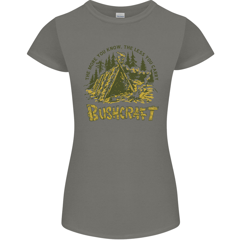 Bushcraft Funny Outdoor Pursuits Scouts Camping Womens Petite Cut T-Shirt