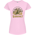 Bushcraft Funny Outdoor Pursuits Scouts Camping Womens Petite Cut T-Shirt Light Pink
