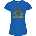 Bushcraft Funny Outdoor Pursuits Scouts Camping Womens Petite Cut T-Shirt Royal Blue