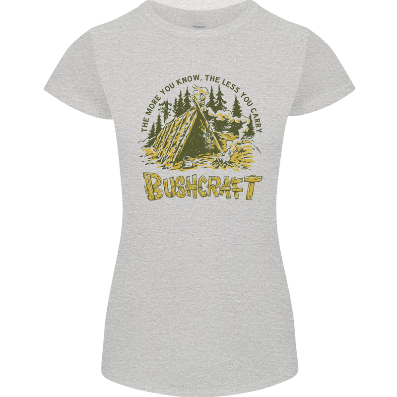 Bushcraft Funny Outdoor Pursuits Scouts Camping Womens Petite Cut T-Shirt
