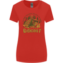 Bushcraft Funny Outdoor Pursuits Scouts Camping Womens Wider Cut T-Shirt Red