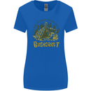 Bushcraft Funny Outdoor Pursuits Scouts Camping Womens Wider Cut T-Shirt Royal Blue