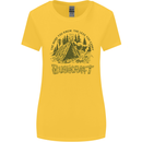 Bushcraft Funny Outdoor Pursuits Scouts Camping Womens Wider Cut T-Shirt Yellow