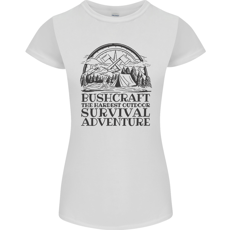 Bushcraft Outdoor Survival Adventure Womens Petite Cut T-Shirt
