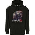 Bushido Samurai The Warrior Mens 80% Cotton Hoodie Black