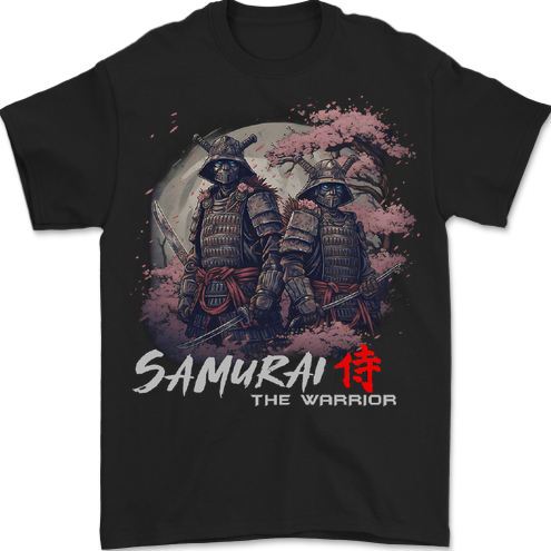Bushido Samurai The Warrior Mens T-Shirt 100% Cotton BLACK