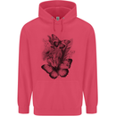 Butterflies & Flowers in the Wild Nature Childrens Kids Hoodie Heliconia