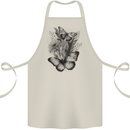 Butterflies & Flowers in the Wild Nature Cotton Apron 100% Organic Natural