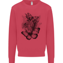 Butterflies & Flowers in the Wild Nature Kids Sweatshirt Jumper Heliconia