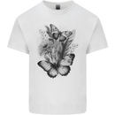 Butterflies & Flowers in the Wild Nature Kids T-Shirt Childrens White