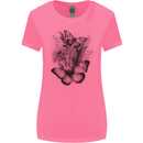 Butterflies & Flowers in the Wild Nature Womens Wider Cut T-Shirt Azalea