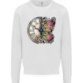 Butterfly Clock Kids Sweatshirt Jumper White