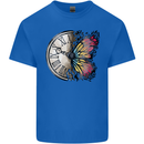 Butterfly Clock Kids T-Shirt Childrens Royal Blue