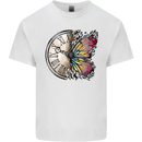 Butterfly Clock Kids T-Shirt Childrens White