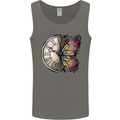 Butterfly Clock Mens Vest Tank Top Charcoal