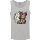 Butterfly Clock Mens Vest Tank Top Sports Grey